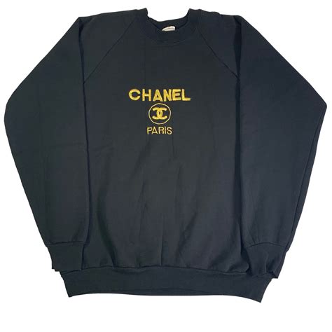 chanel sweat shirt|chanel sweatshirt vintage.